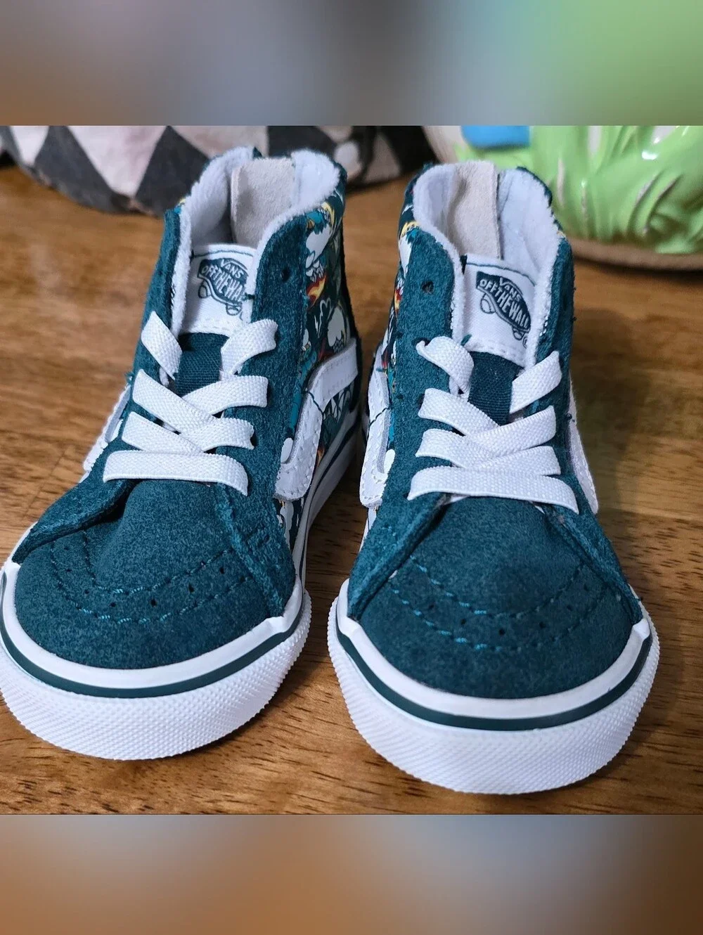 Vans Kids Teal Dragon Hi Top Sneakers